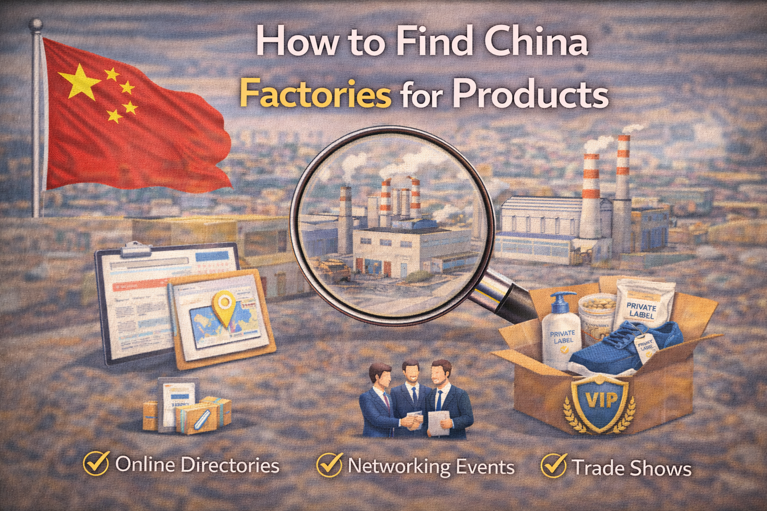 graphic image for How to Find China Factories for Products