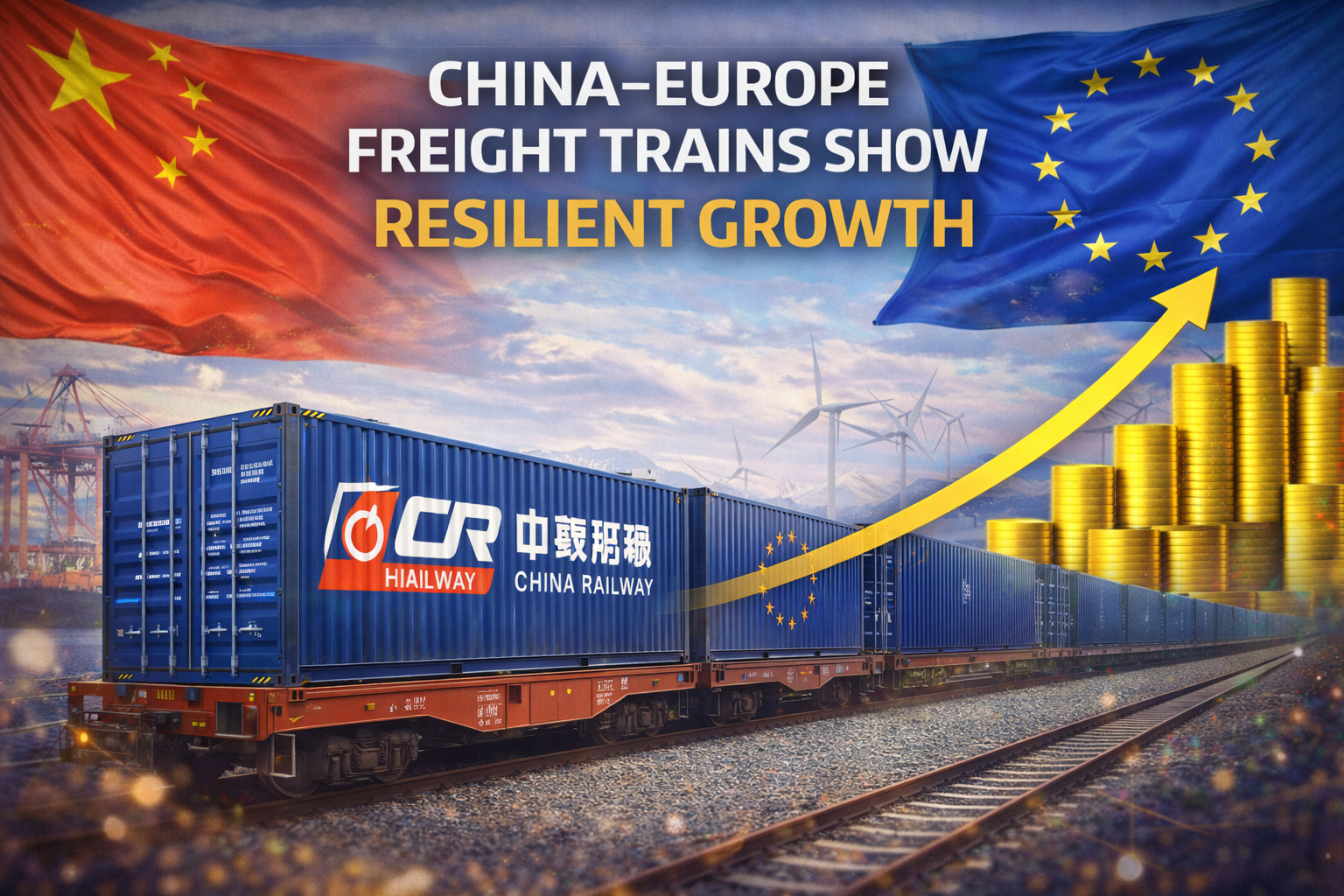 China-Europe trade growth in motion