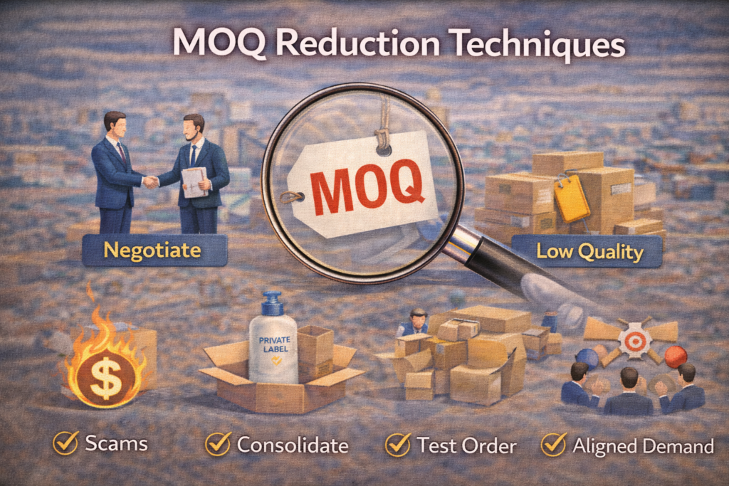 Graphic image showing two parties negotiating a deal.