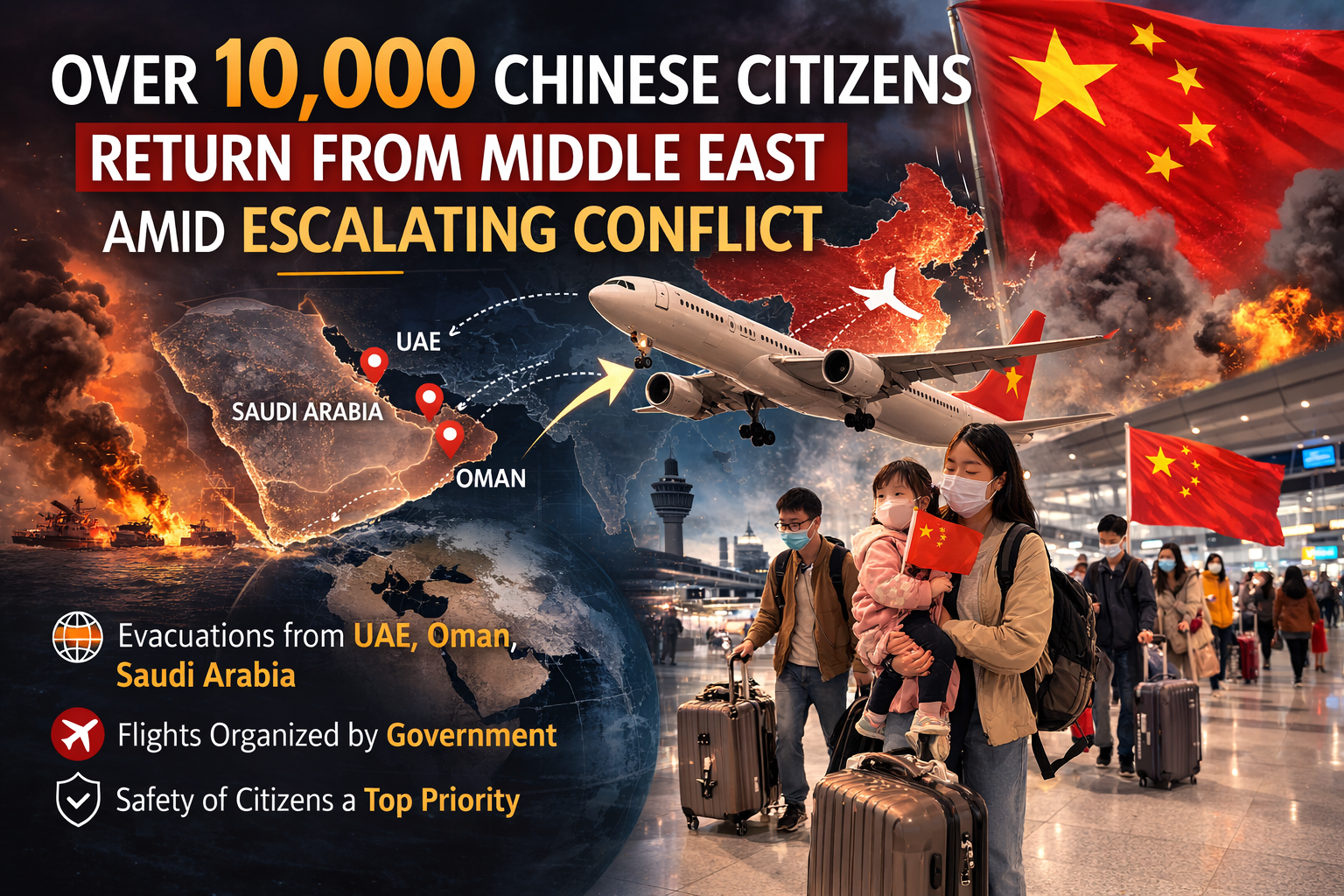 graphic image showing Over 10,000 Chinese Citizens Return from the Middle East Amid Escalating Conflict