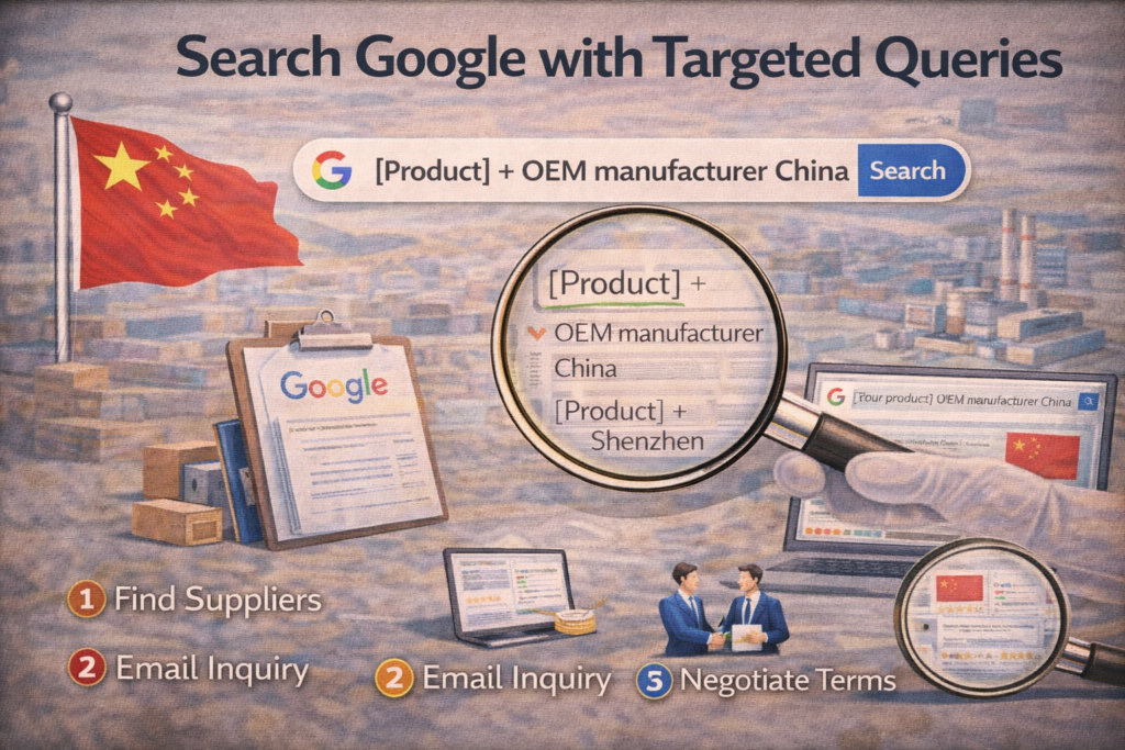 An image showing how to search on Google with specific targeted queries.