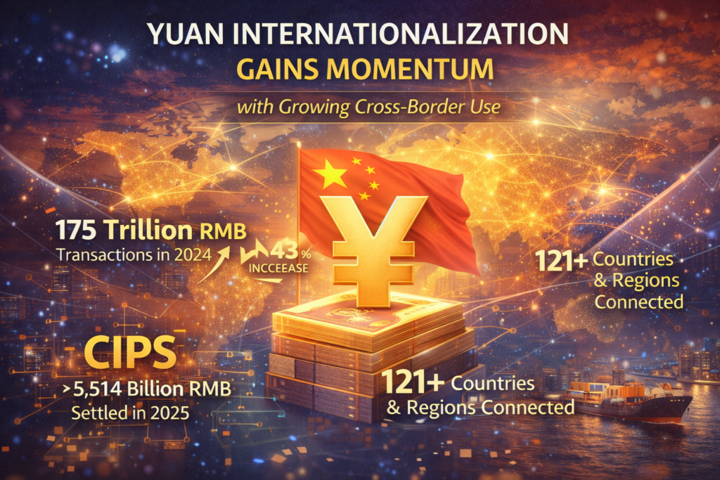 Yuan globalization and financial growth