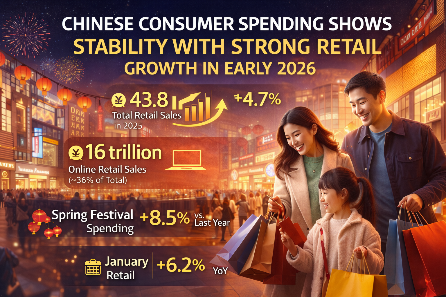 Chinese retail growth highlights in 2026