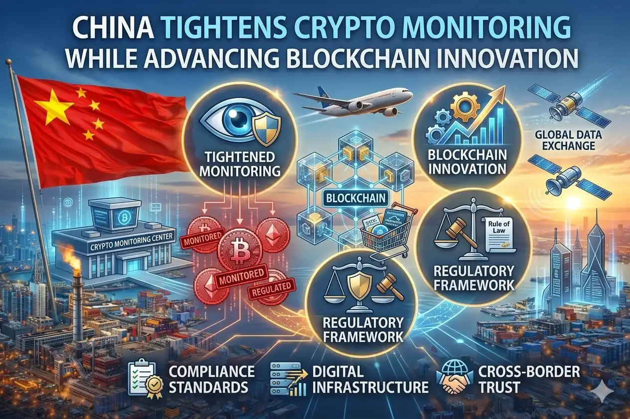 Graphic image shows China Targets 100 Trillion Yuan Services Economy in Major Policy Shift.