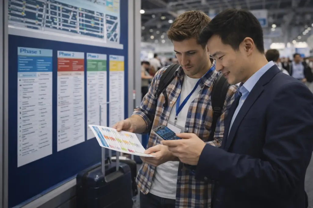 Comparison of each canton fair phases