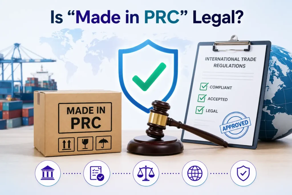 graphic image showing Is "Made in PRC" Legal? 