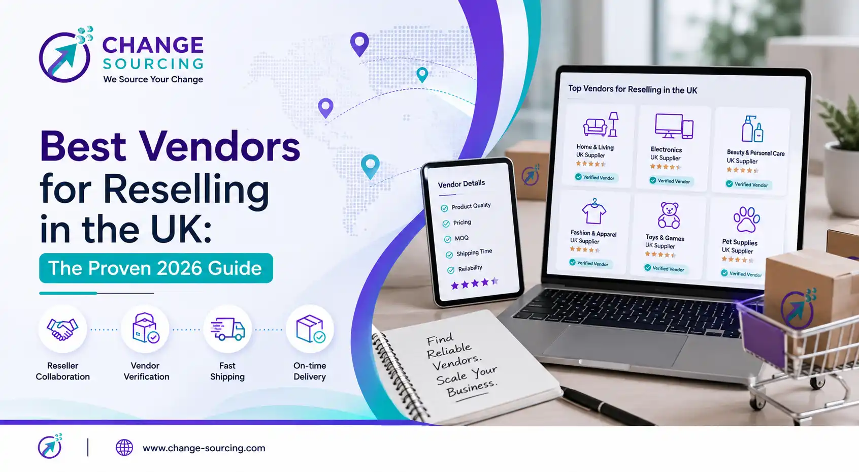 infographic image for best vendors for selling in uk
