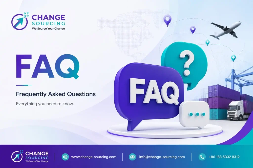 Change Sourcing FAQ graphic image
