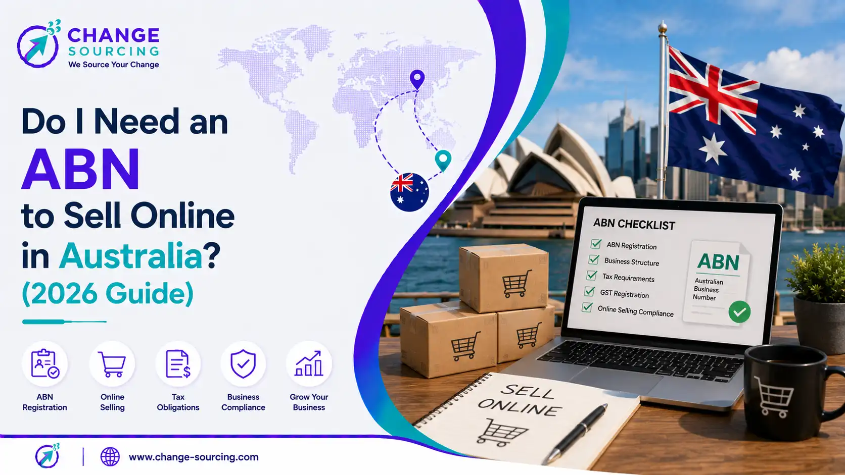 graphic image showing Do I Need an ABN to Sell Online in Australia? (2026 Guide)