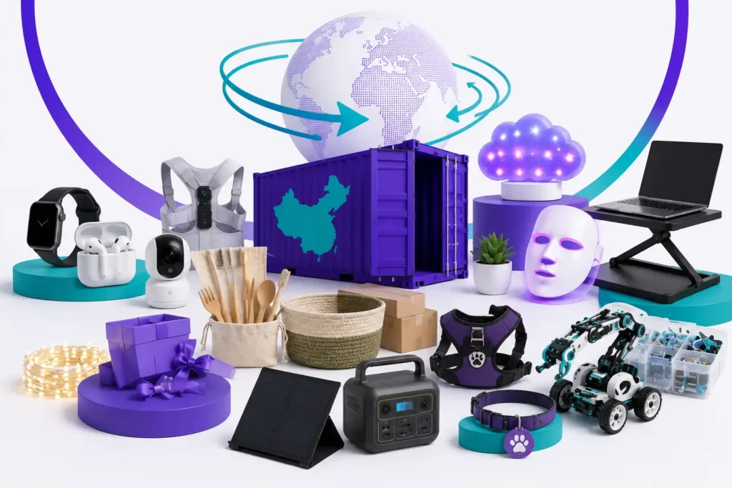 graphic image showing Most Unique Products to Import from China