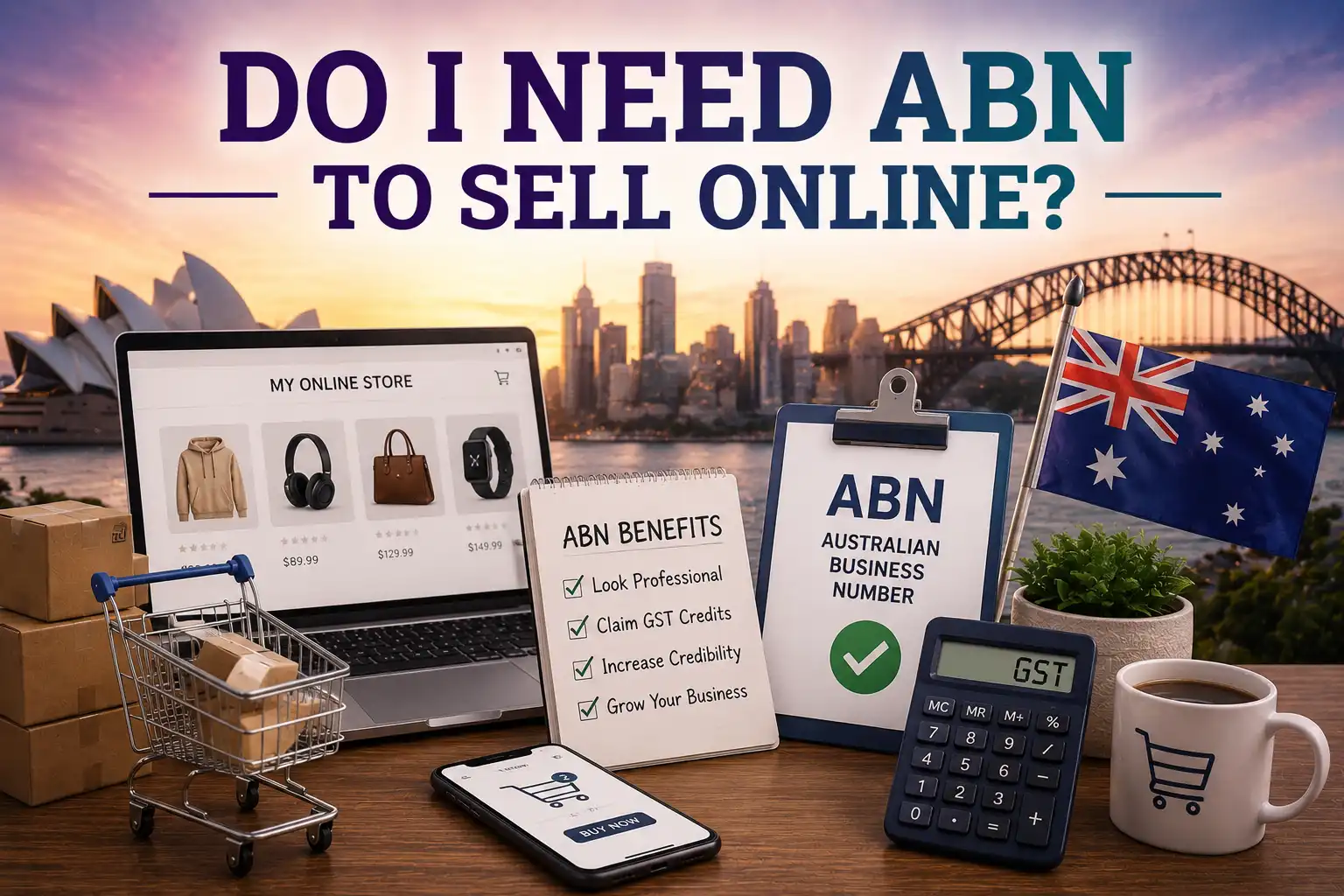 graphic image showing do i need abn to sell online