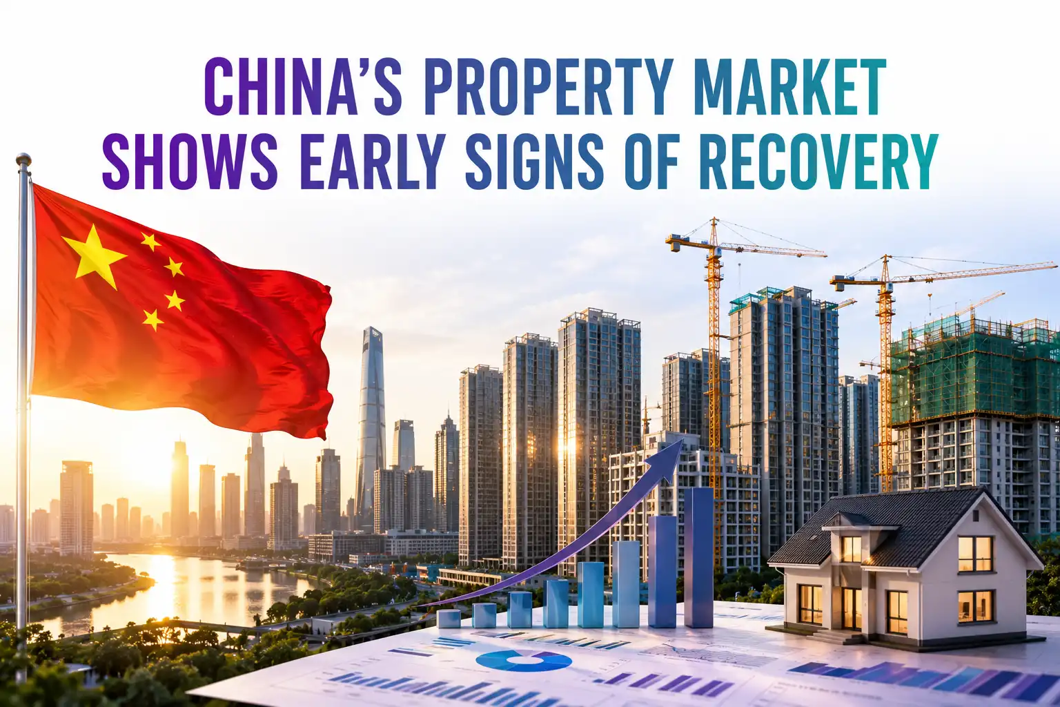 graphic image showing China’s Property Market Shows Early Signs of Recovery