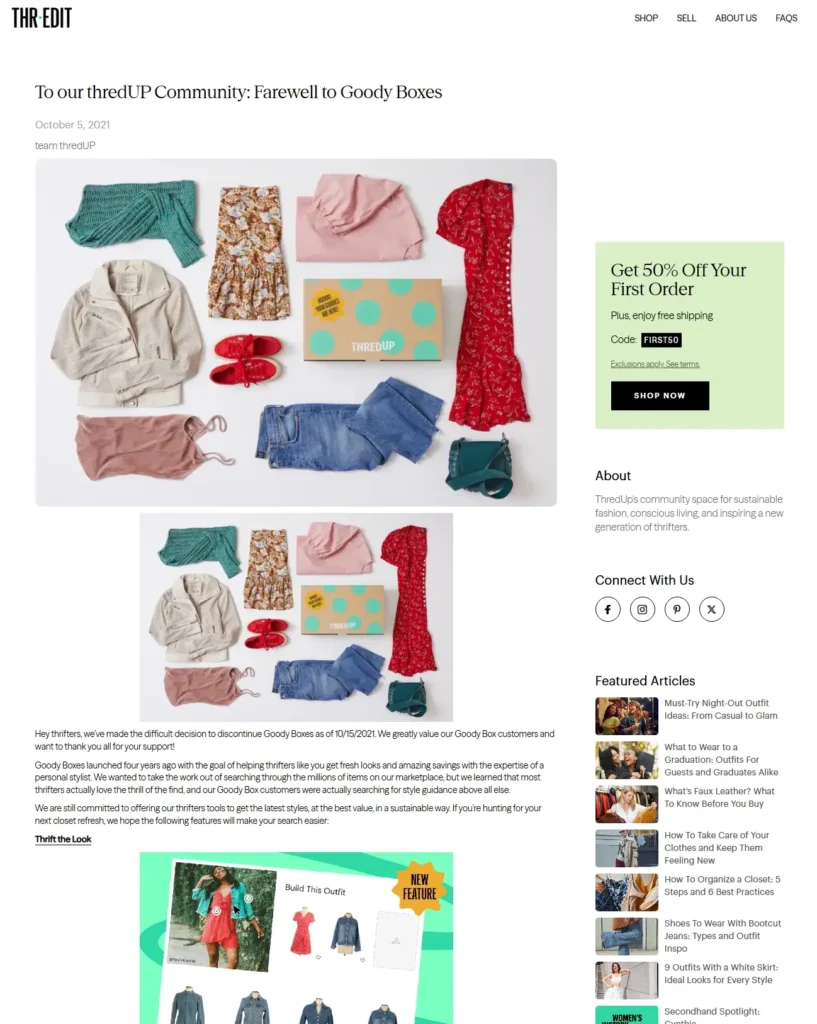 ThredUp website