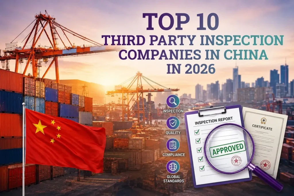 graphic image showing Top 10 Third Party Inspection Companies in China in 2026