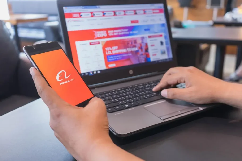 a person is working on laptop