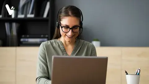 a girl working on laptop