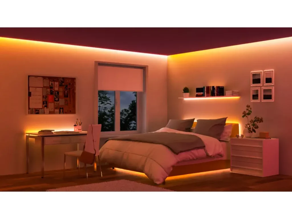 LED Strip Lights in a room
