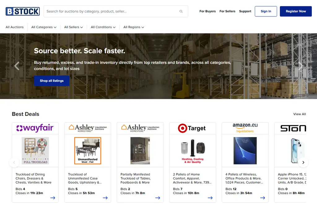 B-Stock screenshot