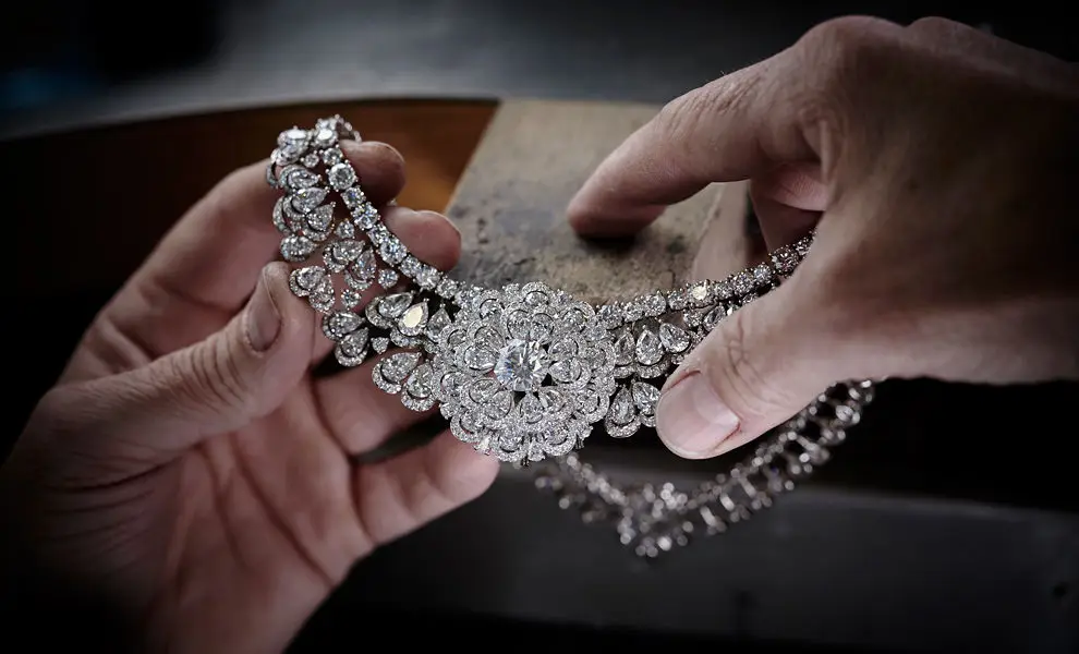 Jewelry in a hand